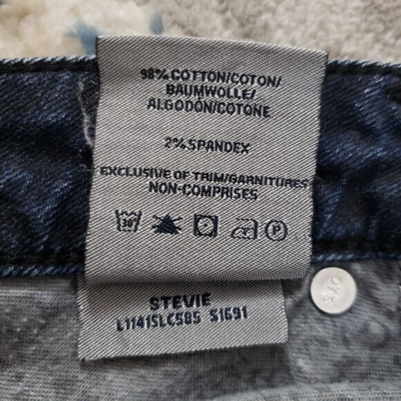 Silver Jeans Stevie Women's Size 30 Stretch Mid Rise Dark Wash Denim - Picture 4 of 9